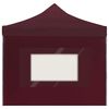 vidaXL Professional Folding Party Tent with Walls Aluminium 6x3 m Wine Red