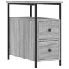 vidaXL Bedside Cabinets 2 pcs Grey Sonoma 30x60x60 cm Engineered Wood