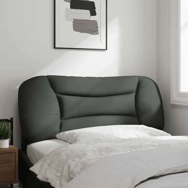 vidaXL Headboard Cushion "Hvar" Dark Grey 107 cm King Single Fabric