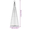 vidaXL LED Christmas Tree Cool White 100.5 x 100.5 x 304 cm Iron