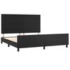 vidaXL Bed Frame without Mattress Black 152x203 cm Queen Faux Leather