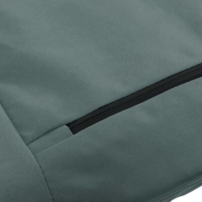 vidaXL Foldable Sunlounger Oxford Fabric Grey