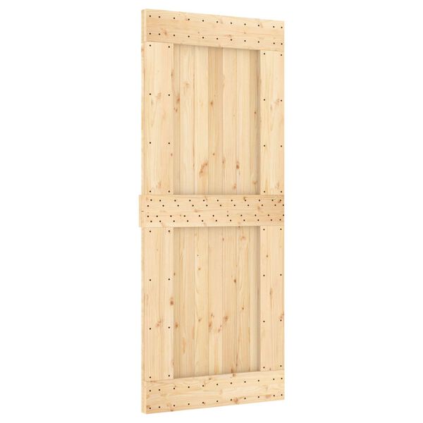 vidaXL Door NARVIK Natural 85 x 210 cm Solid Pine Wood