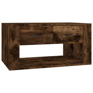 vidaXL Coffee Table Smoked Oak 80x50x40 cm Engineered Wood