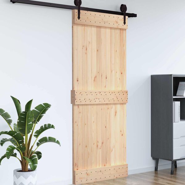 vidaXL Door NARVIK Natural 70 x 210 cm Solid Pine Wood