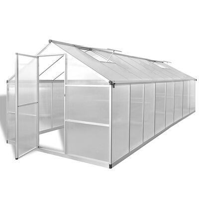 vidaXL Greenhouse Aluminium 481x250x195 cm 23.44 m³