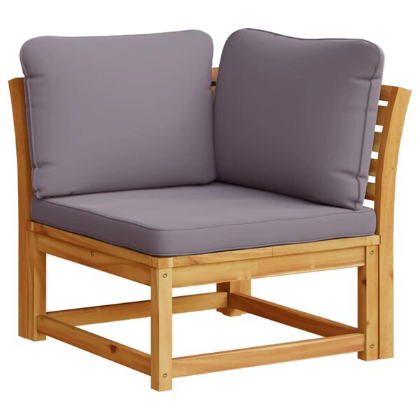 vidaXL 10 Piece Garden Lounge Set with Cushions Solid Wood Acacia