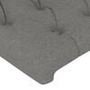 vidaXL Headboard with Ears Dark Grey 103 cm Fabric