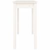vidaXL Console Table White 110x40x75 cm Solid Wood Pine