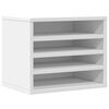 vidaXL Desk Organiser White 36x26x29,5 cm Engineered Wood