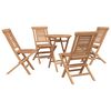 vidaXL Garden Set 3 pcs Brown Soild Teak Wood
