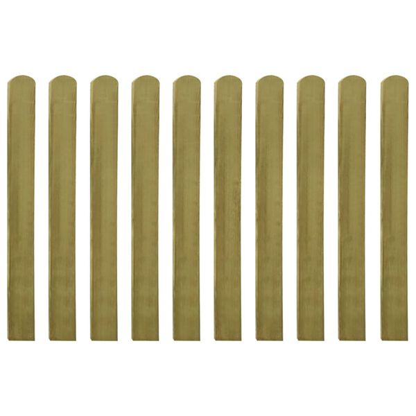 vidaXL Impregnated Fence Slats 10 pcs Wood 100 cm