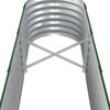 vidaXL Garden Raised Bed Galvanised Steel 332x40x36 cm Green
