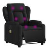 vidaXL Electric Massage Recliner Chair Black Fabric