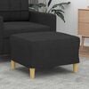 vidaXL Footstool Black 60x50x41 cm Fabric