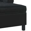 vidaXL Chaise Lounge with Cushion Black 91 x 157 x 91 cm Velvet