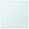 vidaXL Table Top Transparent 40x40 cm Tempered Glass
