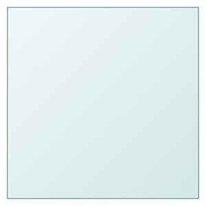 vidaXL Table Top Transparent 40x40 cm Tempered Glass