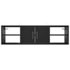 vidaXL Wall Shelf Black 102x30x29 cm Engineered Wood