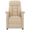 vidaXL Massage Chair Cream 70.5 x 96.5 x 95 cm Fabric and metal