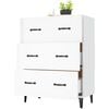 vidaXL Sideboard High Gloss White 69.5x34x90 cm Engineered Wood