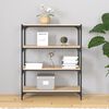 vidaXL Book Cabinet Sonoma Oak 80x33x100 cm Engineered Wood and Steel