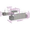 vidaXL Garden Sofa Set with Storage 7 pcs Grey Poly rattan