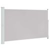 vidaXL Patio Retractable Side Awning 180x314 cm Grey