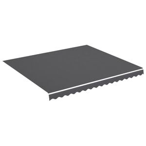 vidaXL Awning Replacement Fabric Anthracite 380x345 cm Polyester