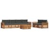 vidaXL Outdoor Sofa Set 7 pcs Natural and Anthracite