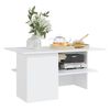 vidaXL Coffee Table White 90x60x46.5 cm Engineered Wood