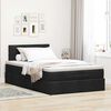 vidaXL Ottoman Bed with Mattress Black King Single Fabric