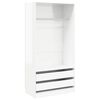 vidaXL Wardrobe | High gloss white | Engineered wood | Compact | Wardrobe