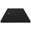 vidaXL Rectangular ABS Shower Base Tray Black 80x120 cm