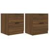 vidaXL Bedside Cabinets 2 pcs Brown Oak Engineered Wood