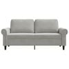 vidaXL 2-Seater Sofa Light Grey 140 cm Velvet
