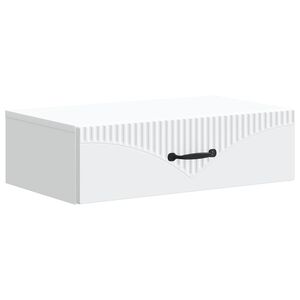 vidaXL Wall-Mounted Side Table White 59 x 34.5 x 17 cm Engineered Wood