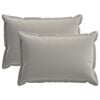vidaXL Cushion Cover 2 pcs HOUTEN Grey 30 x 50 cm Polyester
