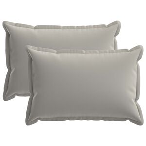 vidaXL Cushion Cover 2 pcs HOUTEN Grey 30 x 50 cm Polyester