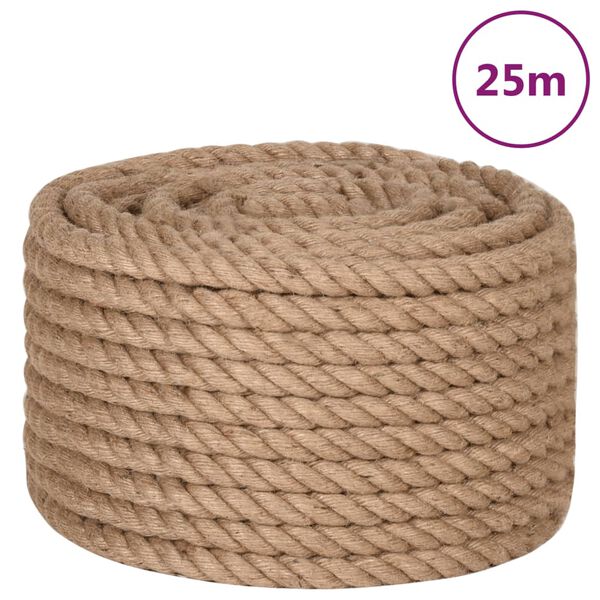 vidaXL Jute Rope 25 m Long 20 mm Thick