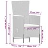 vidaXL 9 Piece Garden Dining Set with Cushions Grey