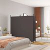 vidaXL 2-Panel Room Divider Brown 348x180 cm Fabric