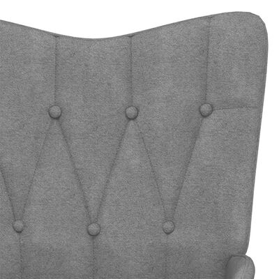 vidaXL Rocking Chair Dark Grey Fabric