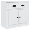 vidaXL Sideboards 3 pcs High Gloss White Engineered Wood