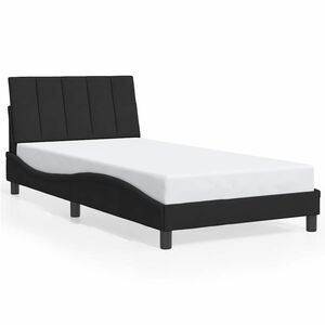 vidaXL Bed Frame without Mattress "Hanko" Black 107x203 cm King Single Velvet