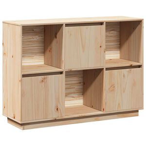 vidaXL Sideboard | Natural Pine | Solid Pine Wood | 110.5 x 35 x 80 cm