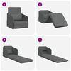 vidaXL Sofa Bed Dark Grey 65 x 80 x 83 cm Fabric