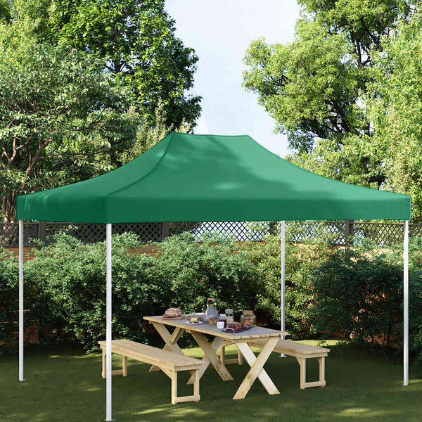 vidaXL Party Tent Roof 4.5x3 m Green 270 g/m&sup2;