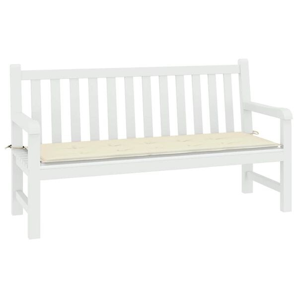 vidaXL Garden Bench Cushion Cream 200x50x4 cm Oxford Fabric