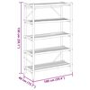 vidaXL 5-Layer Shelf 100x40x150 cm Bamboo